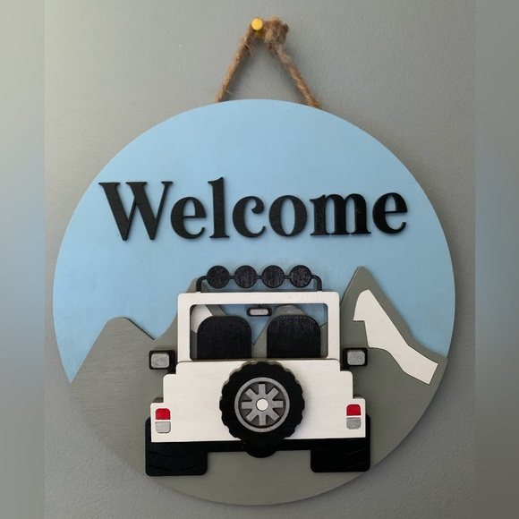 Custom Jeep Welcome Sign - Picture 1 of 1